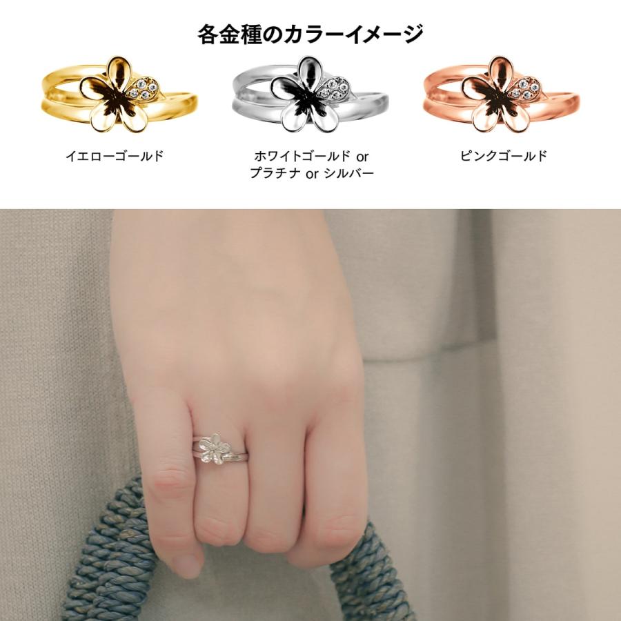 指輪 ダイヤモンド リング レディース シンプル k18 イエローゴールド ホワイトゴールド ピンクゴールド 天然ダイヤモンド ファッションリング 日本製 おしゃれの画像