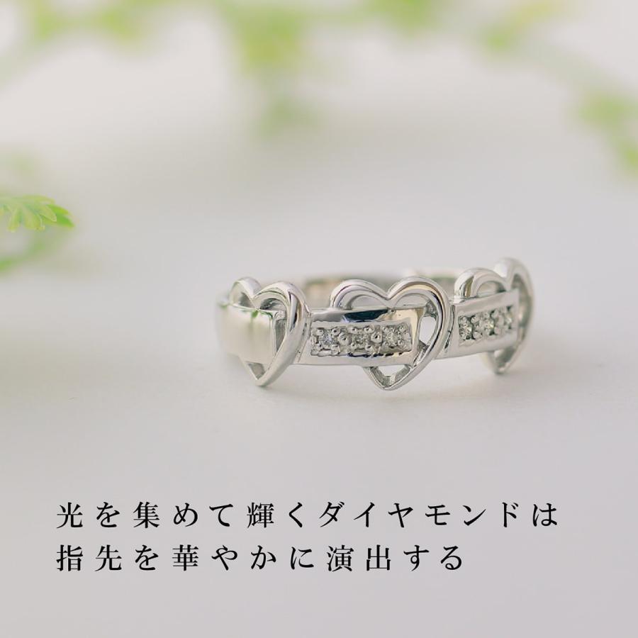 指輪 ダイヤモンド リング レディース シンプル k10 イエローゴールド ホワイトゴールド ピンクゴールド 天然ダイヤモンド ファッションリング 日本製 おしゃれの画像
