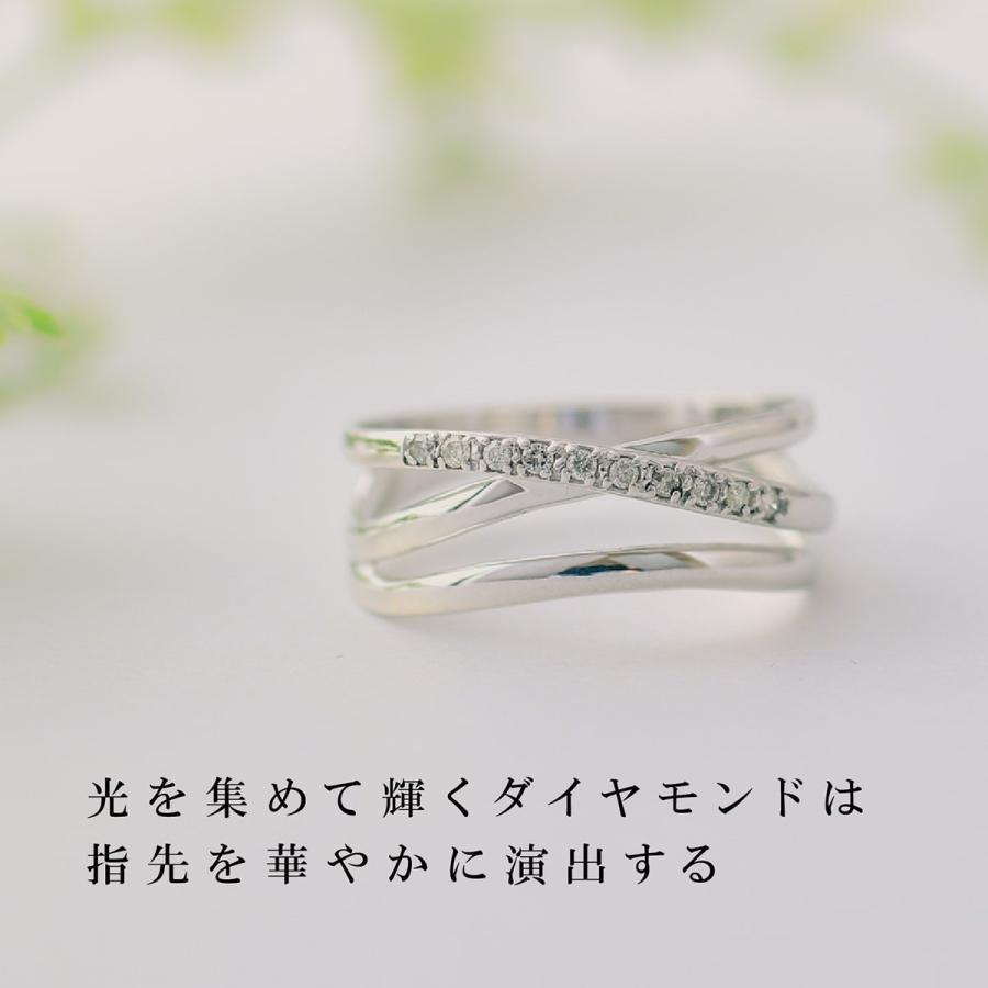 指輪 ダイヤモンド リング レディース シンプル k18 イエローゴールド ホワイトゴールド ピンクゴールド 天然ダイヤモンド ファッションリング 日本製 おしゃれの画像