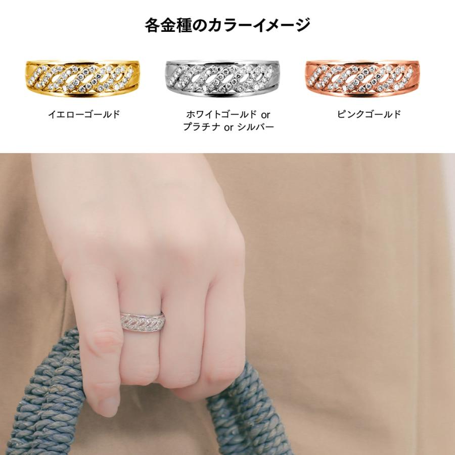 指輪 ダイヤモンド リング レディース シンプル k18 イエローゴールド ホワイトゴールド ピンクゴールド 天然ダイヤモンド ファッションリング 日本製 おしゃれの画像
