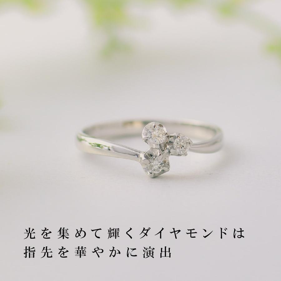 指輪 ダイヤモンド リング レディース シンプル k18 イエローゴールド ホワイトゴールド ピンクゴールド 天然ダイヤモンド ファッションリング 日本製 おしゃれの画像