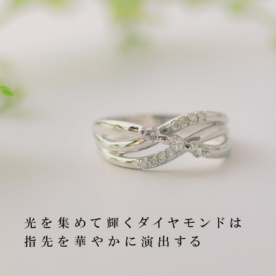 指輪 ダイヤモンド リング レディース シンプル k18 イエローゴールド ホワイトゴールド ピンクゴールド 天然ダイヤモンド ファッションリング 日本製 おしゃれの画像