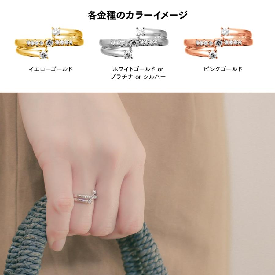 指輪 ダイヤモンド リング レディース シンプル プラチナ 天然ダイヤモンド ファッションリング 日本製 おしゃれ プレゼント ギフト クリスマス 卒業式 入学式の画像