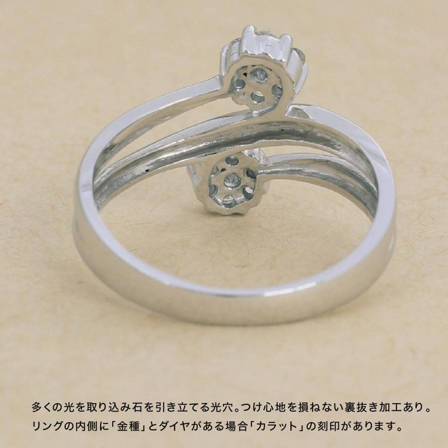 ダイヤモンド リング シルバー925 天然ダイヤ ファッションリング 日本