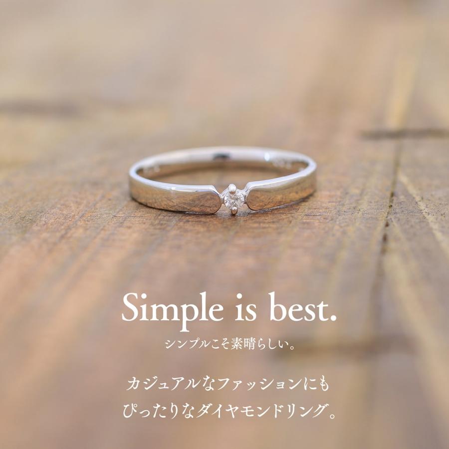 cococaru 指輪 一粒 ダイヤモンド リング レディース シンプル