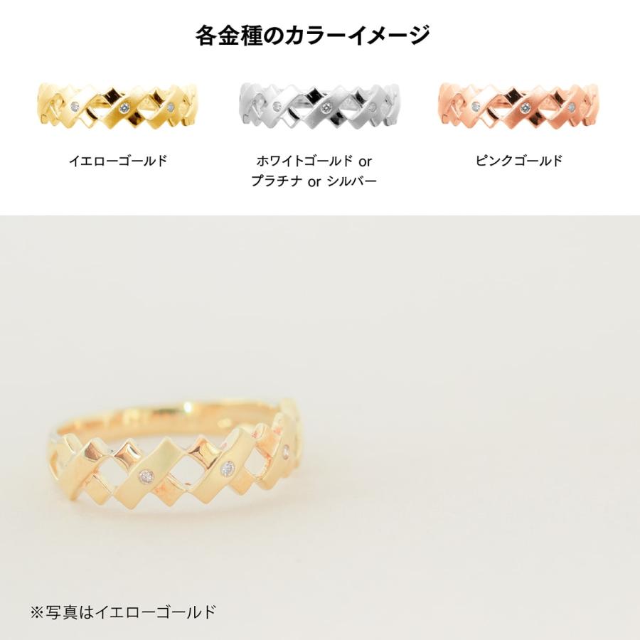 指輪 ダイヤモンド リング レディース シンプル k10 イエローゴールド ホワイトゴールド ピンクゴールド ファッション 日本製 おしゃれ プレゼント ギフトの画像
