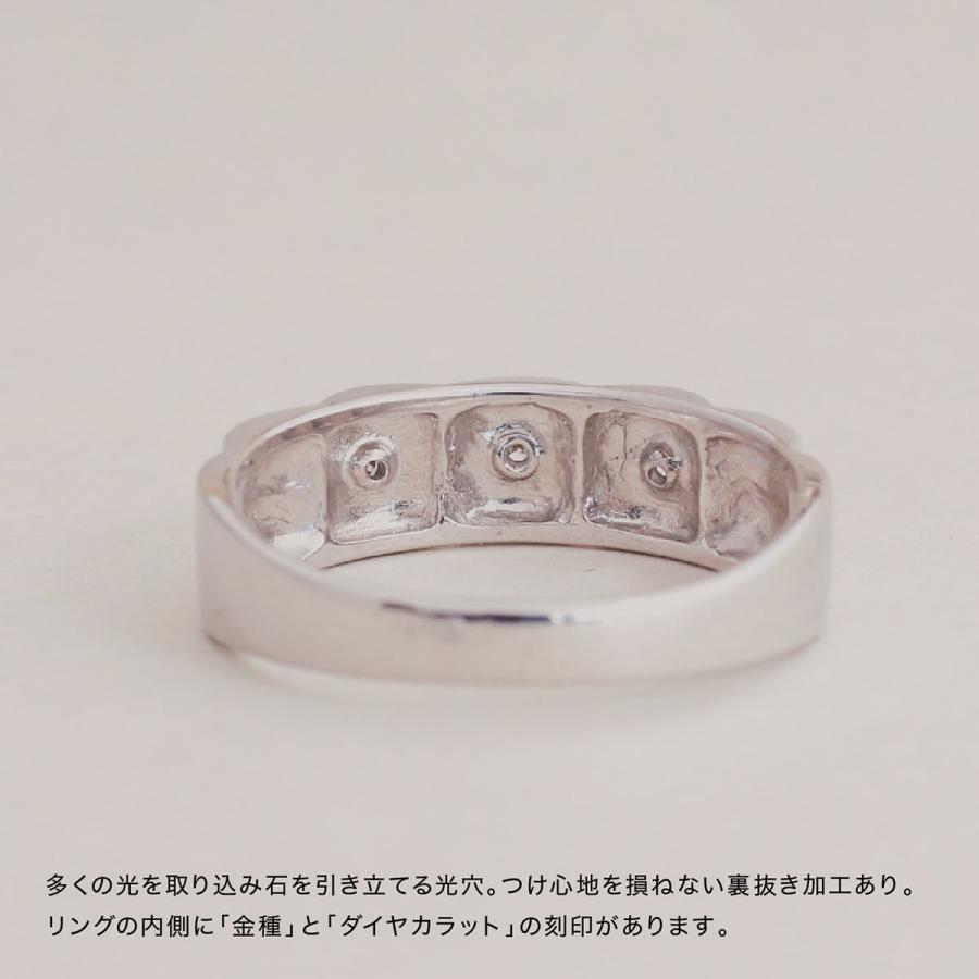 指輪 ダイヤモンド リング レディース シンプル k18 イエローゴールド ホワイトゴールド ピンクゴールド ファッション 日本製 おしゃれ プレゼント ギフトの画像