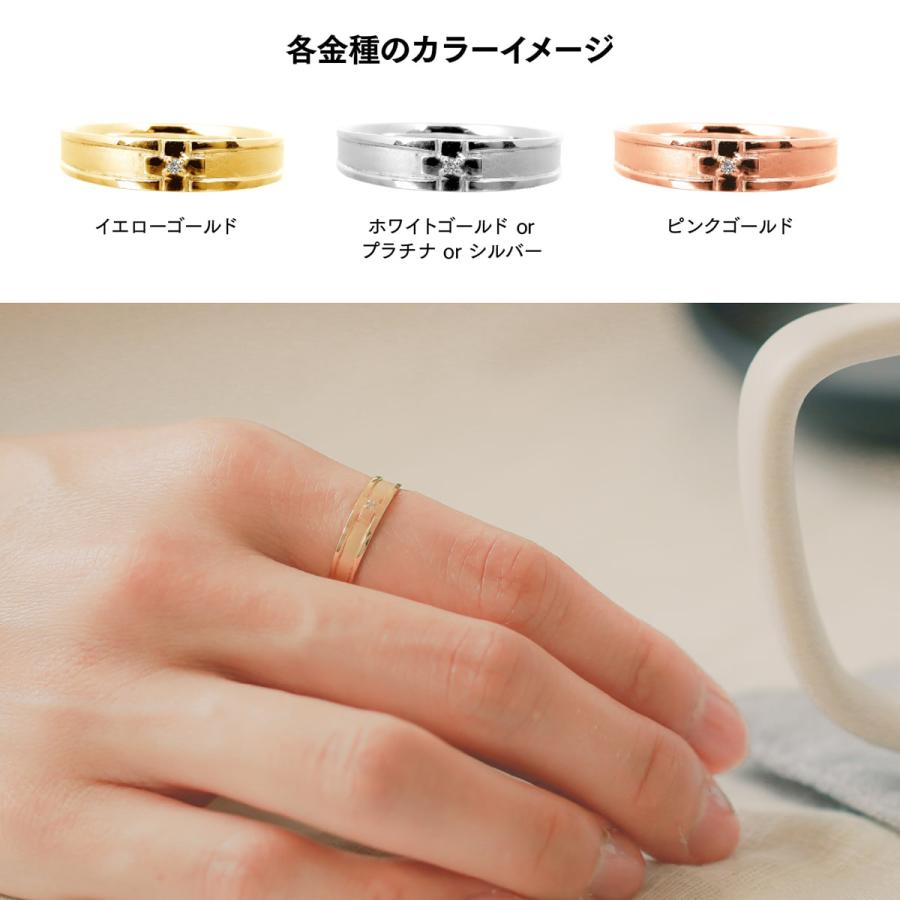 指輪 一粒 ダイヤモンド リング レディース シンプル k10 イエローゴールド ホワイトゴールド ピンクゴールド 天然ダイヤモンド 日本製 おしゃれ プレゼントの画像