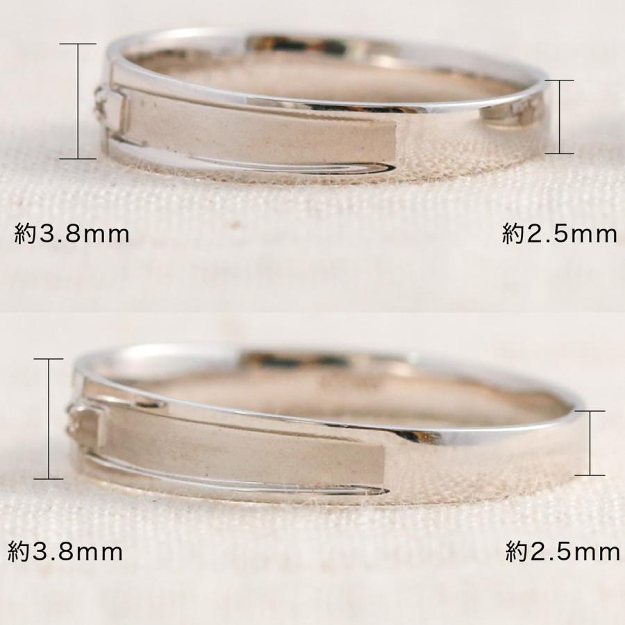 結婚指輪 プラチナ 安い マリッジリング ダイヤモンド 2本セット 天然ダイヤモンド 金属アレルギー プレゼント ギフト クリスマス 卒業式 入学式の画像