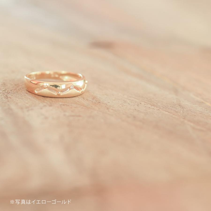 指輪 ダイヤモンド リング レディース シンプル k18 イエローゴールド ホワイトゴールド ピンクゴールド ファッション 日本製 おしゃれ プレゼント ギフトの画像