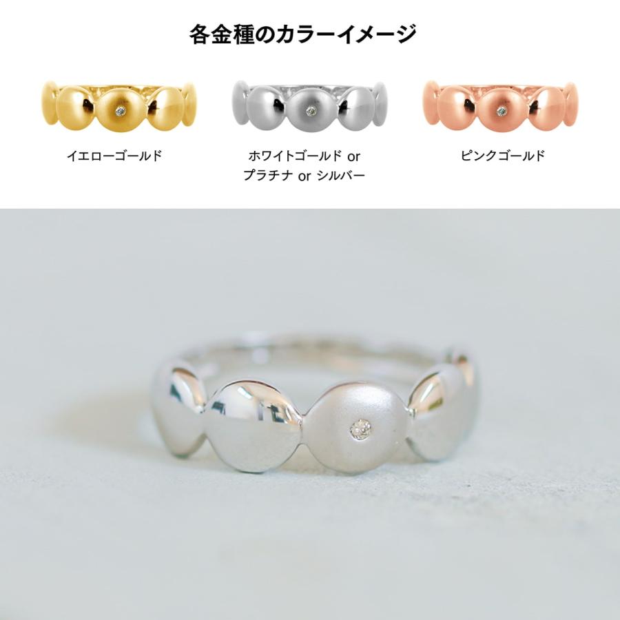 指輪 一粒 ダイヤモンド リング レディース シンプル k10 イエローゴールド ホワイトゴールド ピンクゴールド 天然ダイヤモンド 日本製 おしゃれ プレゼントの画像