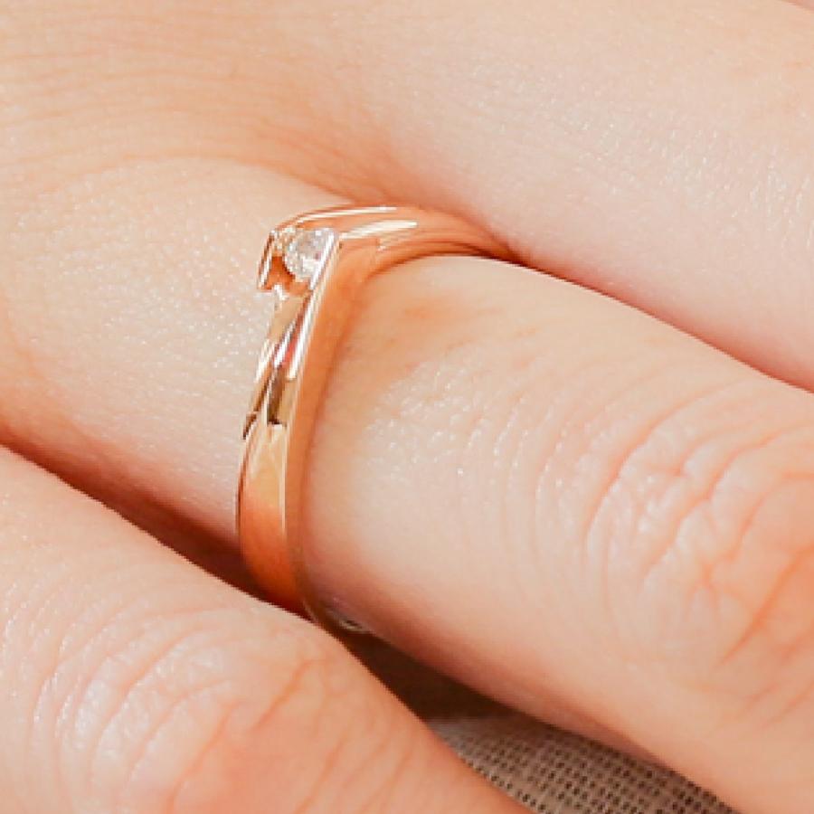 リング 一粒 ダイヤモンド リング k18 イエローゴールド ホワイトゴールド ピンクゴールド ファッションリング 日本製 プレゼント ギフト クリスマス 卒業式