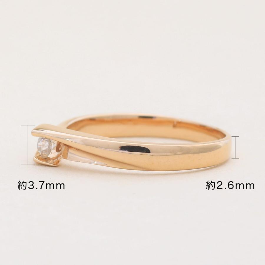 リング 一粒 ダイヤモンド リング k18 イエローゴールド ホワイトゴールド ピンクゴールド ファッションリング 日本製 プレゼント ギフト クリスマス 卒業式