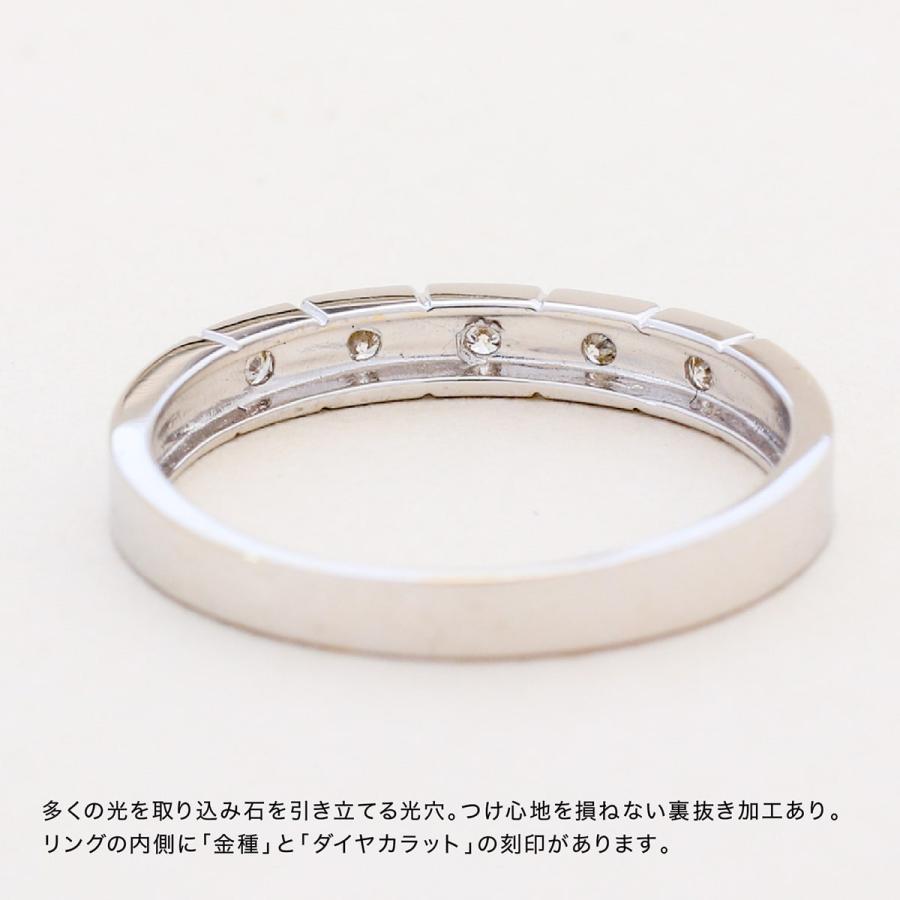 指輪 ダイヤモンド リング レディース シンプル k18 イエローゴールド ホワイトゴールド ピンクゴールド 天然ダイヤモンド ファッションリング 日本製の画像