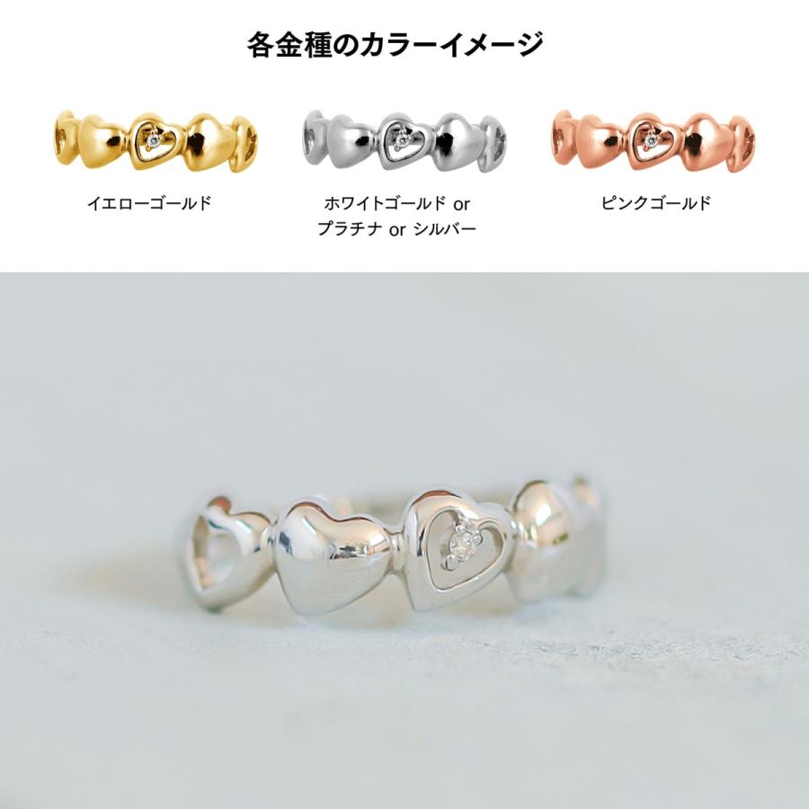 指輪 一粒 ダイヤモンド リング レディース シンプル k10 イエローゴールド ホワイトゴールド ピンクゴールド 天然ダイヤモンド 日本製 おしゃれ プレゼントの画像