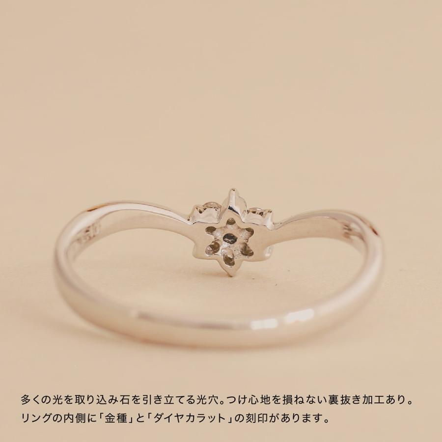 指輪 レディース 指輪 ダイヤモンド リング レディース シンプル シルバー 925 天然ダイヤモンド ファッションリング 日本製 おしゃれ プレゼント ギフトの画像