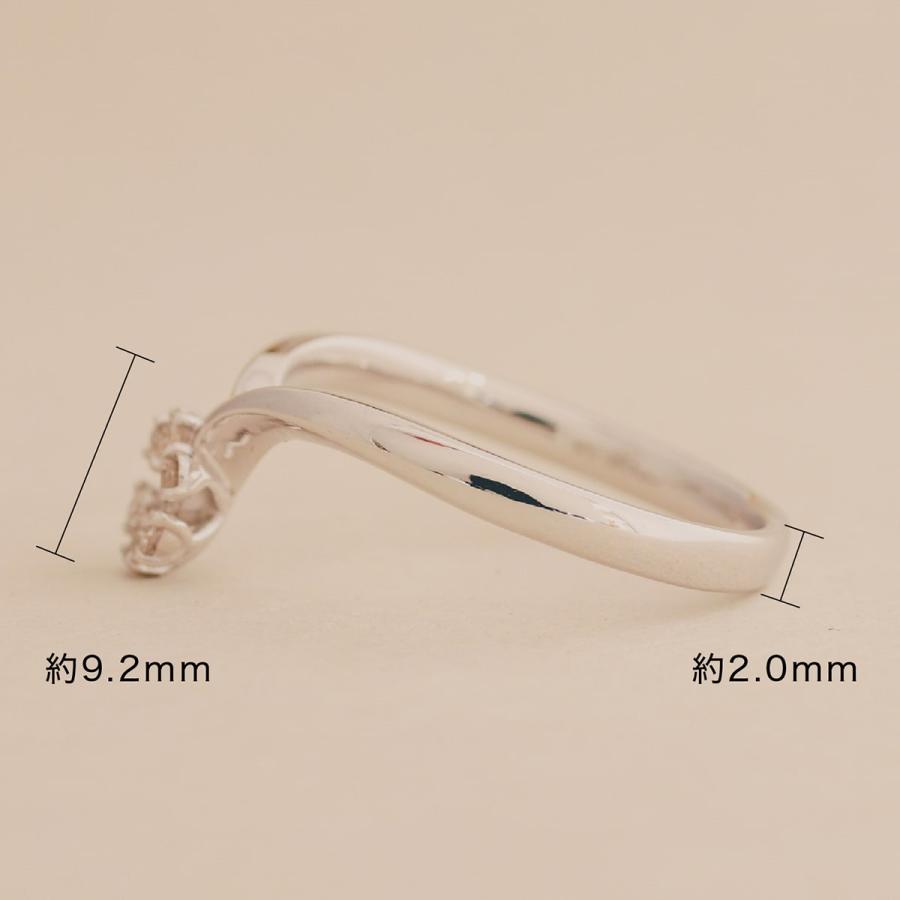 指輪 ダイヤモンド リング レディース シンプル k18 イエローゴールド ホワイトゴールド ピンクゴールド ファッション 日本製 おしゃれ プレゼント ギフトの画像