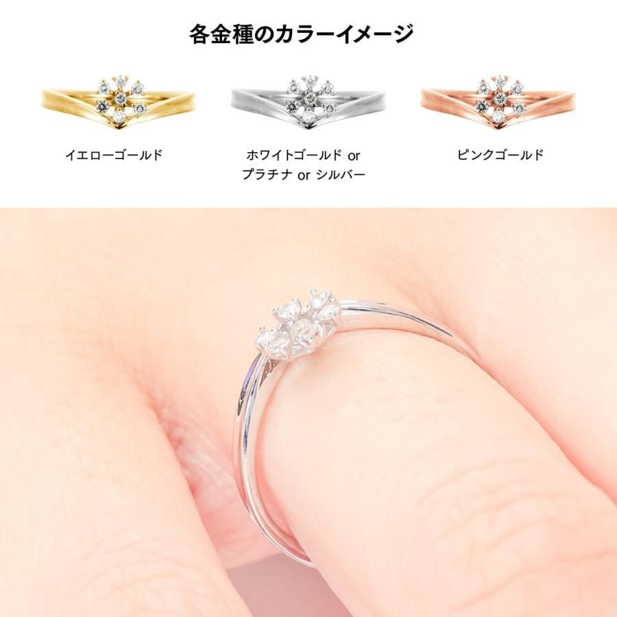 指輪 ダイヤモンド リング レディース シンプル プラチナ 天然ダイヤモンド ファッションリング 日本製 プレゼント ギフト クリスマス 卒業式 入学式の画像