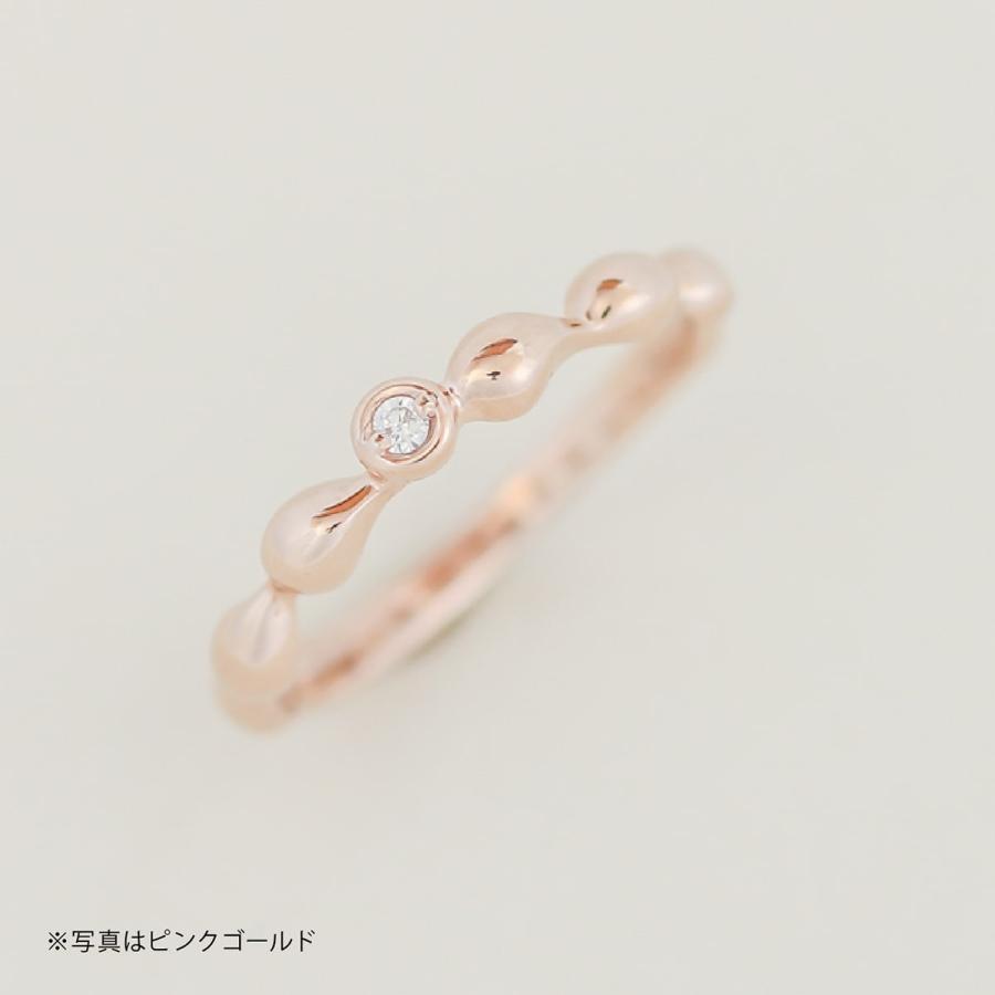 指輪 一粒 ダイヤモンド リング レディース シンプル k10 イエローゴールド ホワイトゴールド ピンクゴールド 天然ダイヤモンド 日本製 おしゃれ プレゼントの画像