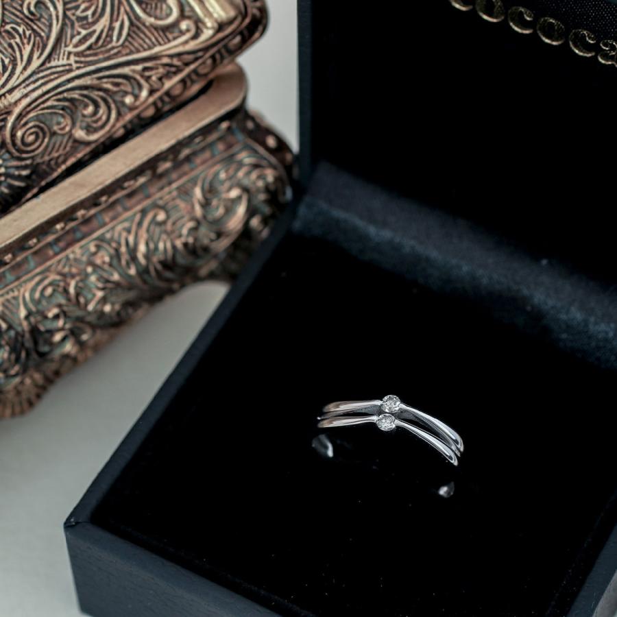 指輪 ダイヤモンド リング レディース シンプル k18 イエローゴールド ホワイトゴールド ピンクゴールド ファッション 日本製 おしゃれ プレゼント ギフトの画像