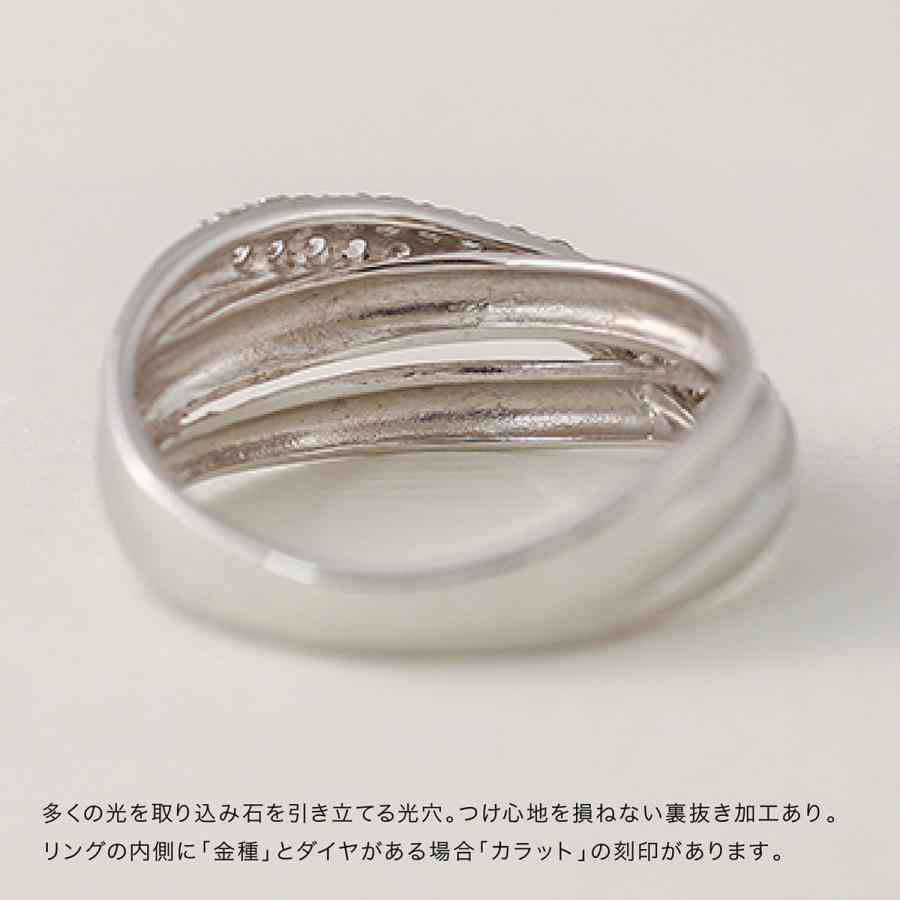 指輪 ダイヤモンド リング レディース シンプル k10 イエローゴールド ホワイトゴールド ピンクゴールド パヴェ 天然ダイヤモンド ファッションリング 日本製の画像
