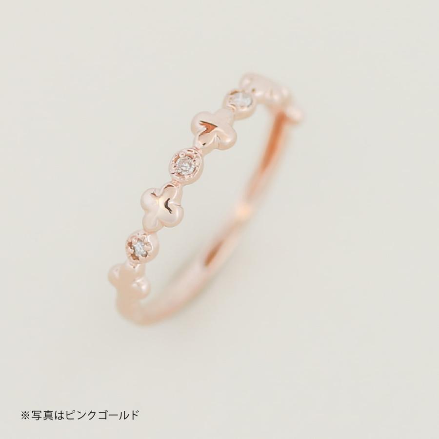 指輪 ダイヤモンド リング レディース シンプル k10 イエローゴールド ホワイトゴールド ピンクゴールド ファッション 日本製 おしゃれ プレゼント ギフトの画像