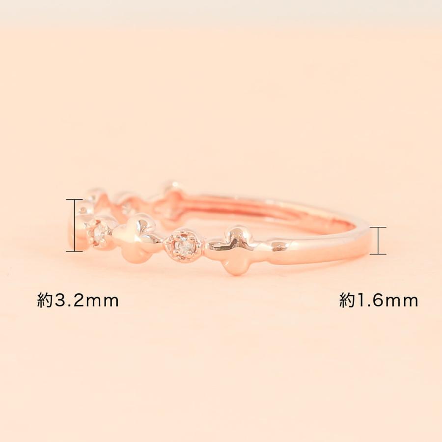 指輪 ダイヤモンド リング レディース シンプル k10 イエローゴールド ホワイトゴールド ピンクゴールド ファッション 日本製 おしゃれ プレゼント ギフトの画像