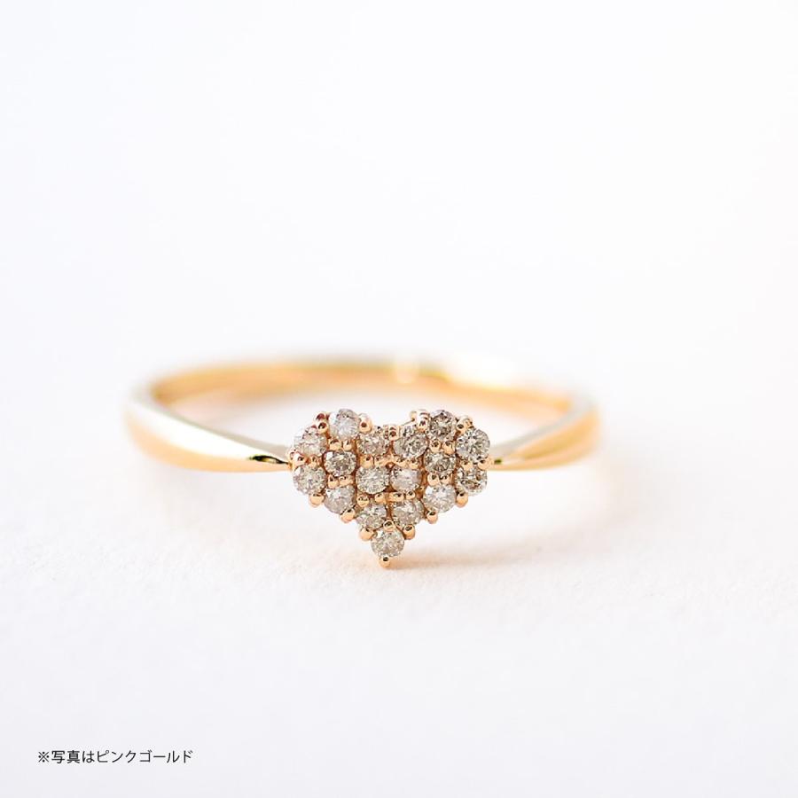 指輪 レディース ハート 指輪 ダイヤモンド リング レディース シンプル シルバー 925 天然ダイヤモンド ファッションリング 日本製 おしゃれ プレゼント ギフトの画像
