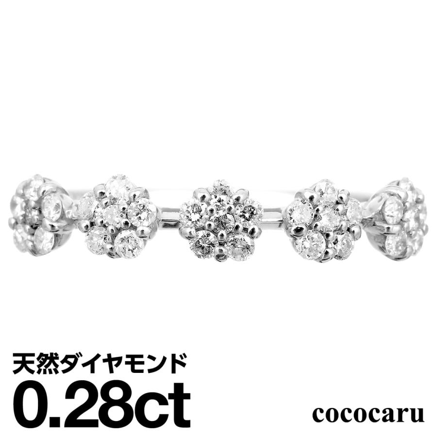 cococaru 指輪 ダイヤモンド リング レディース シンプル k18 イエロー 