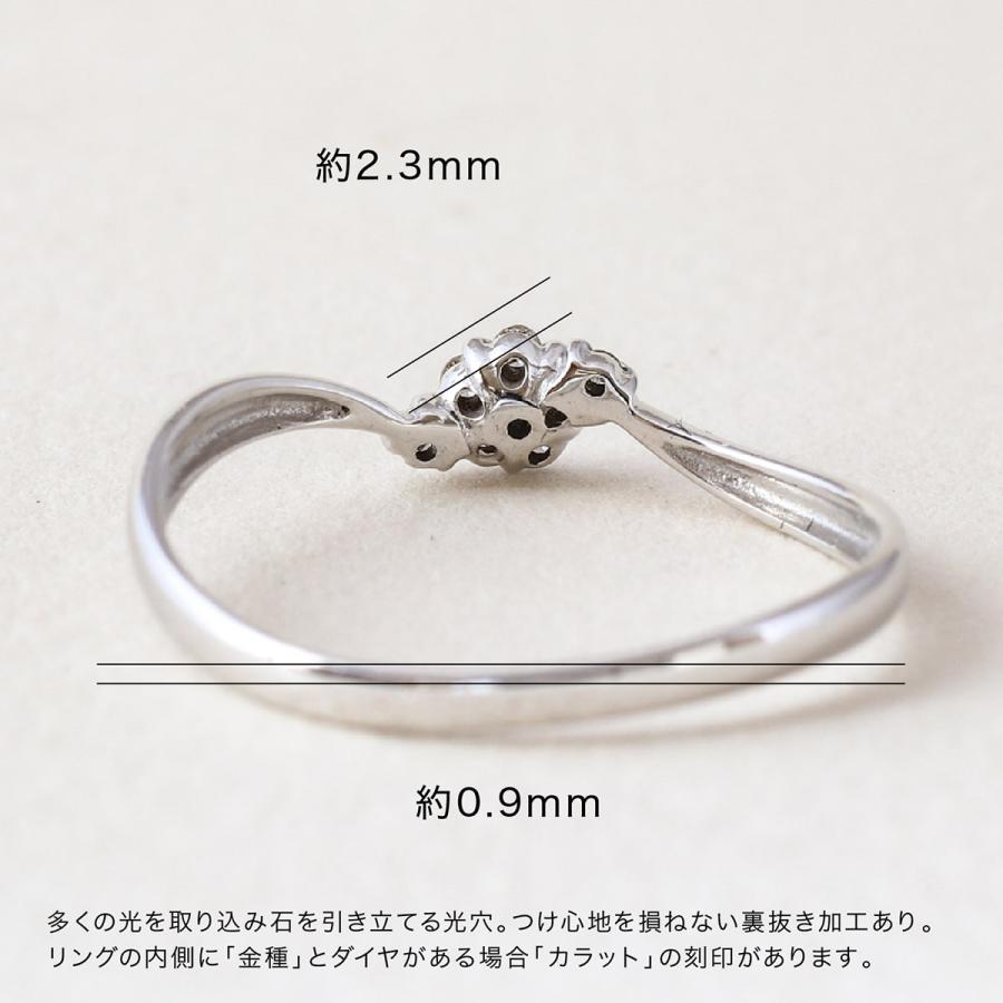 指輪 ダイヤモンド リング レディース シンプル k10 イエローゴールド ホワイトゴールド ピンクゴールド ファッション 日本製 おしゃれ プレゼント ギフトの画像