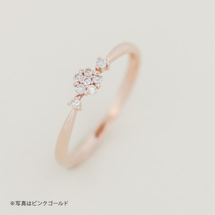 指輪 ダイヤモンド リング レディース シンプル k18 イエローゴールド ホワイトゴールド ピンクゴールド ファッション 日本製 おしゃれ プレゼント ギフトの画像