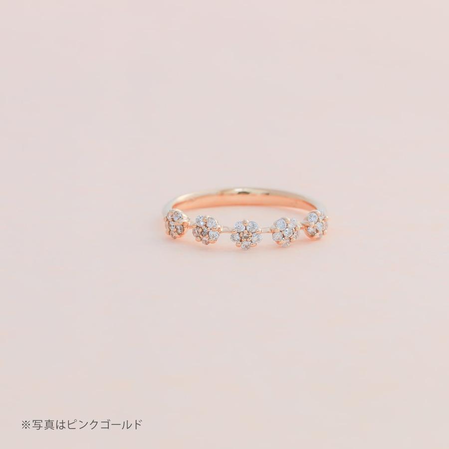 指輪 ダイヤモンド リング レディース シンプル k18 イエローゴールド ホワイトゴールド ピンクゴールド ファッション 日本製 おしゃれ プレゼント ギフトの画像