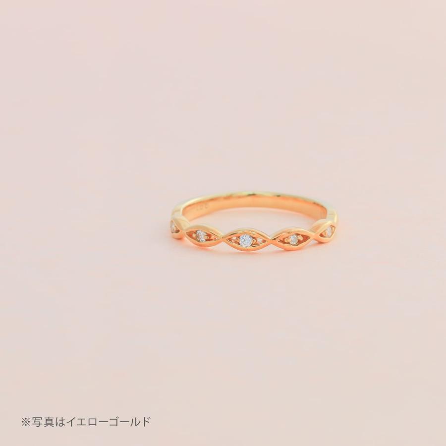 指輪 ダイヤモンド リング レディース シンプル k18 イエローゴールド ホワイトゴールド ピンクゴールド ファッション 日本製 おしゃれ プレゼント ギフトの画像