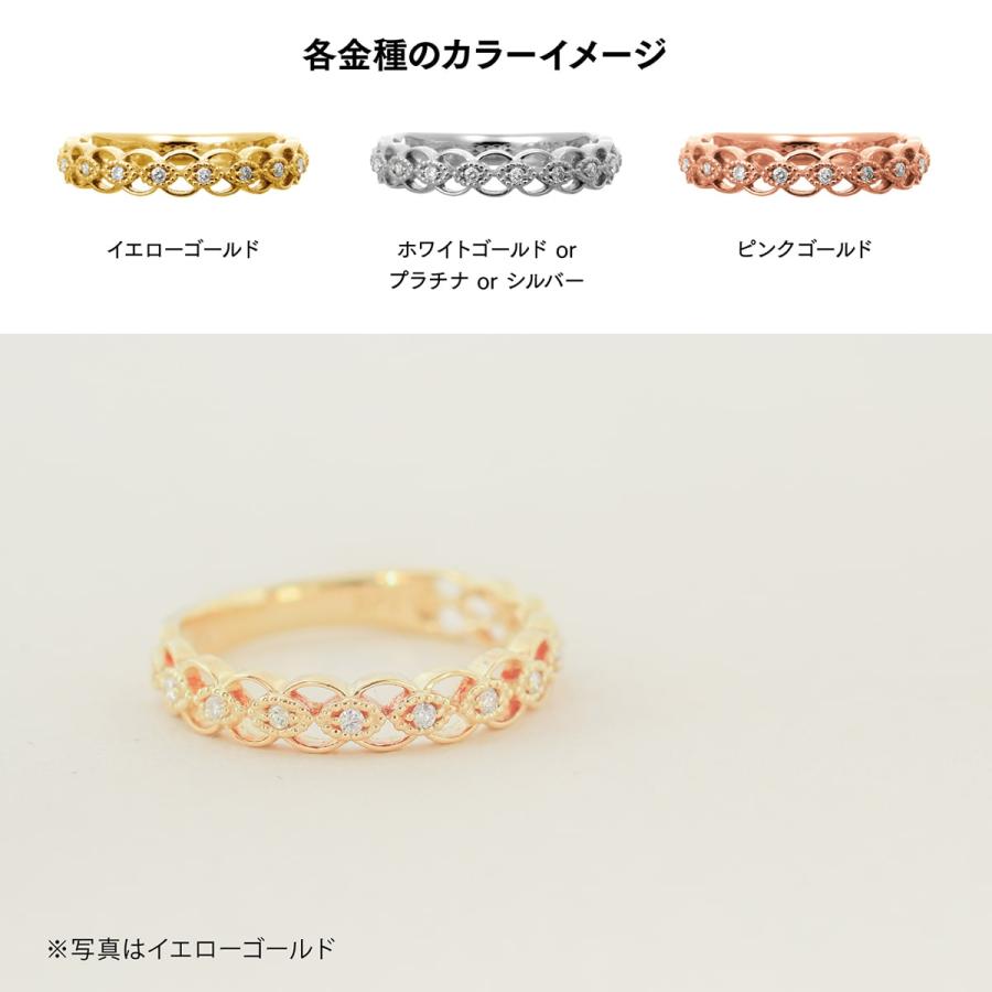 指輪 ダイヤモンド リング レディース シンプル k18 イエローゴールド ホワイトゴールド ピンクゴールド ファッション 日本製 おしゃれ プレゼント ギフトの画像