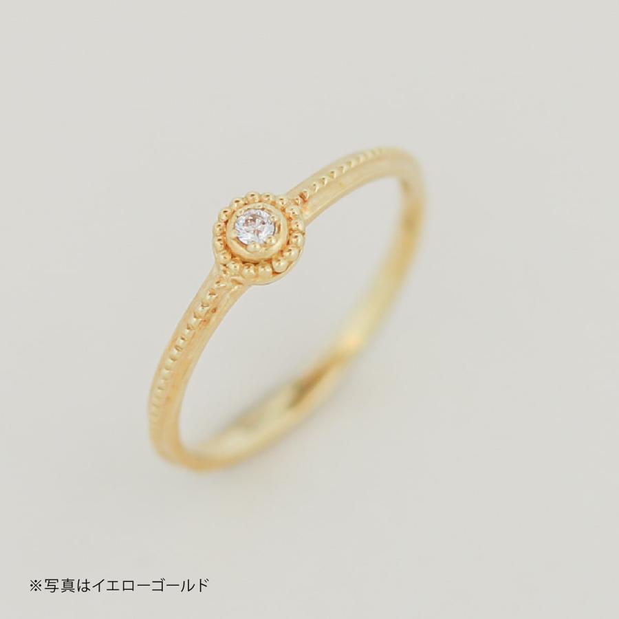 指輪 一粒 ダイヤモンド リング レディース シンプル k18 イエローゴールド ホワイトゴールド 天然ダイヤモンド 日本製 おしゃれ プレゼント ギフト クリスマスの画像