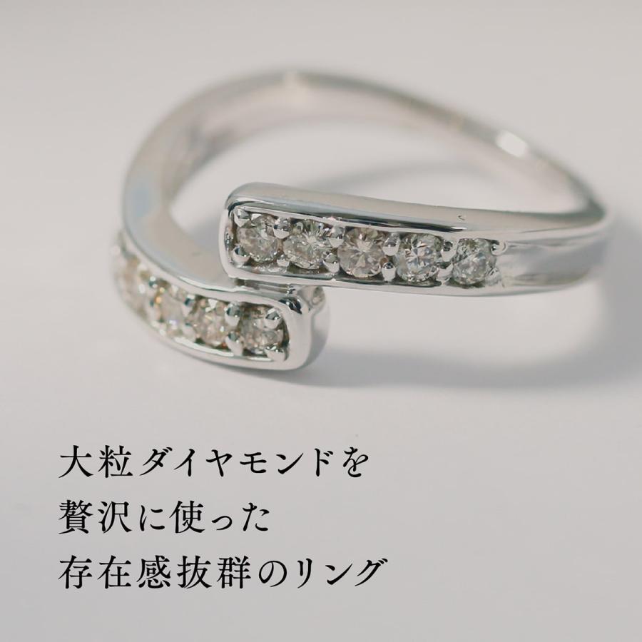 指輪 ダイヤモンド リング レディース シンプル プラチナ 天然ダイヤモンド ファッションリング 日本製 プレゼント ギフト クリスマス 卒業式 入学式の画像