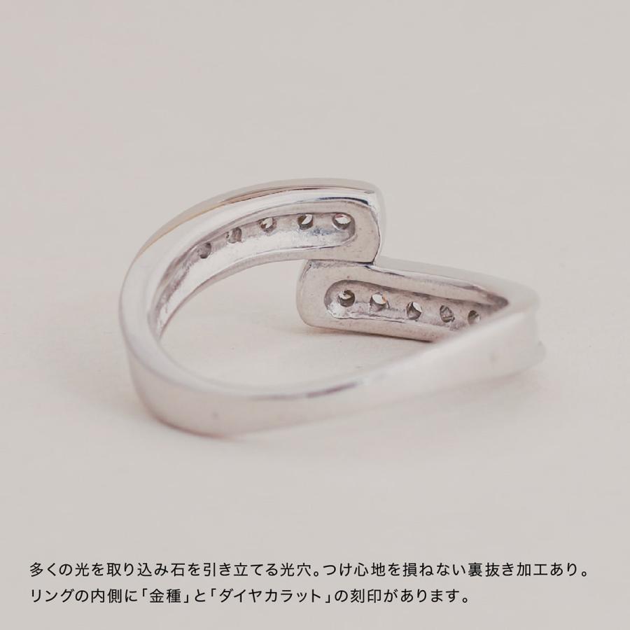 指輪 ダイヤモンド リング レディース シンプル プラチナ 天然ダイヤモンド ファッションリング 日本製 プレゼント ギフト クリスマス 卒業式 入学式の画像