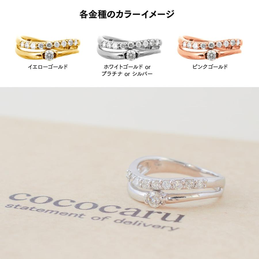 指輪 ダイヤモンド リング レディース シンプル プラチナ 天然ダイヤモンド ファッションリング 日本製 プレゼント ギフト クリスマス 卒業式 入学式の画像