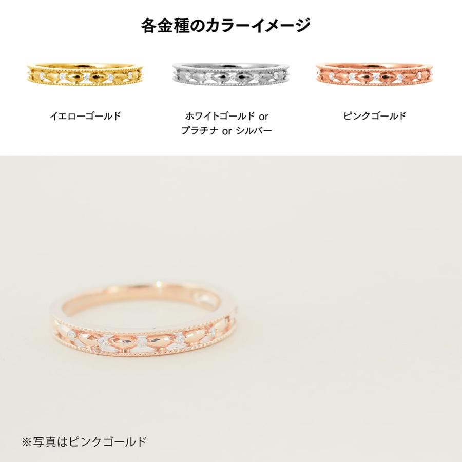 指輪 エタニティ ダイヤモンド リング レディース シンプル k10 イエローゴールド ホワイトゴールド ピンクゴールド ファッションリング 日本製 プレゼントの画像