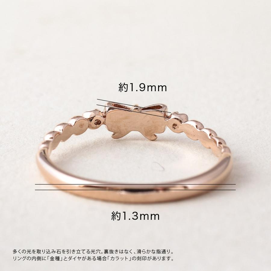 指輪 ダイヤモンド リング レディース シンプル k18 イエローゴールド ホワイトゴールド ピンクゴールド ファッション 天然ダイヤモンド 日本製 プレゼントの画像