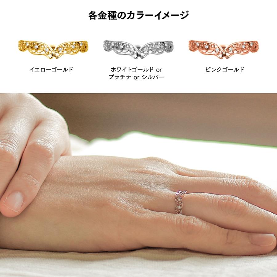 指輪 ダイヤモンド リング レディース シンプル k18 イエローゴールド ホワイトゴールド ピンクゴールド ファッション 天然ダイヤモンド 日本製 プレゼントの画像