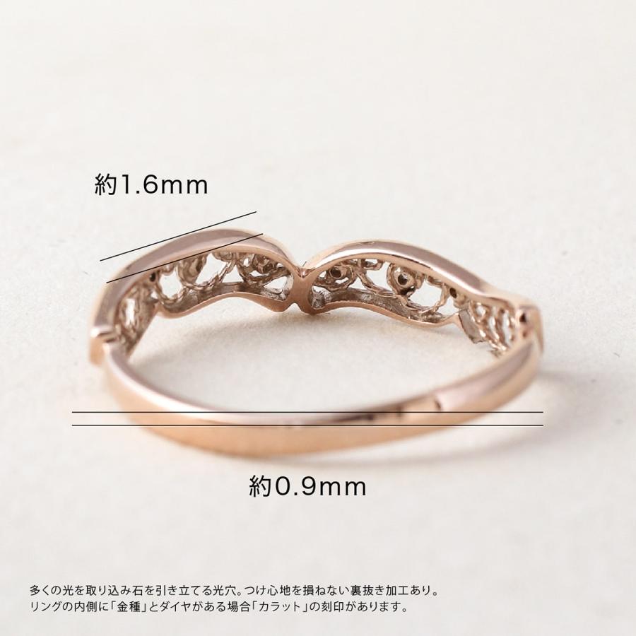 指輪 ダイヤモンド リング レディース シンプル k18 イエローゴールド ホワイトゴールド ピンクゴールド ファッション 天然ダイヤモンド 日本製 プレゼントの画像