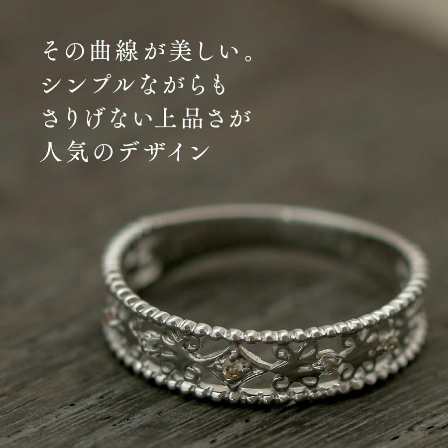 指輪 ダイヤモンド リング レディース シンプル k18 イエローゴールド ホワイトゴールド ピンクゴールド 天然ダイヤモンド ファッションリング 日本製の画像