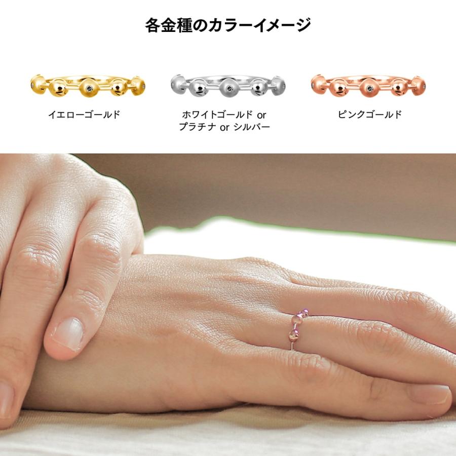 指輪 ダイヤモンド リング レディース シンプル k10 イエローゴールド ホワイトゴールド ピンクゴールド ファッション 天然ダイヤモンド 日本製 プレゼントの画像