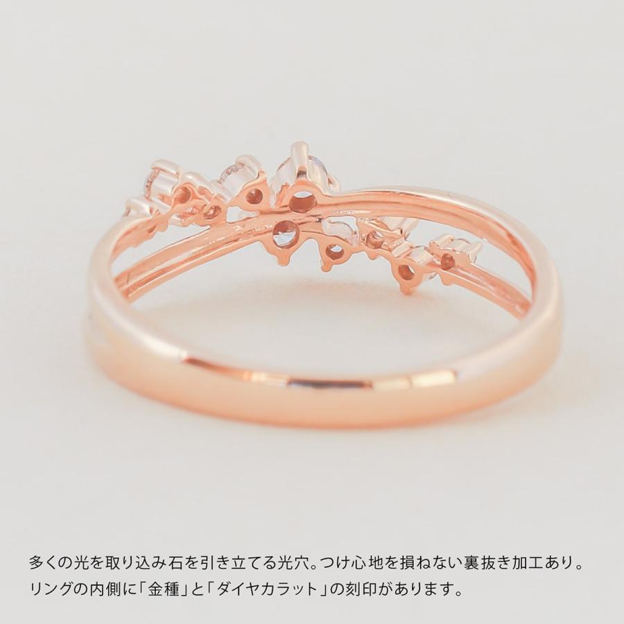 指輪 レディース 指輪 ダイヤモンド リング レディース シンプル シルバー 925 天然ダイヤモンド ファッションリング 日本製 おしゃれ プレゼント ギフトの画像