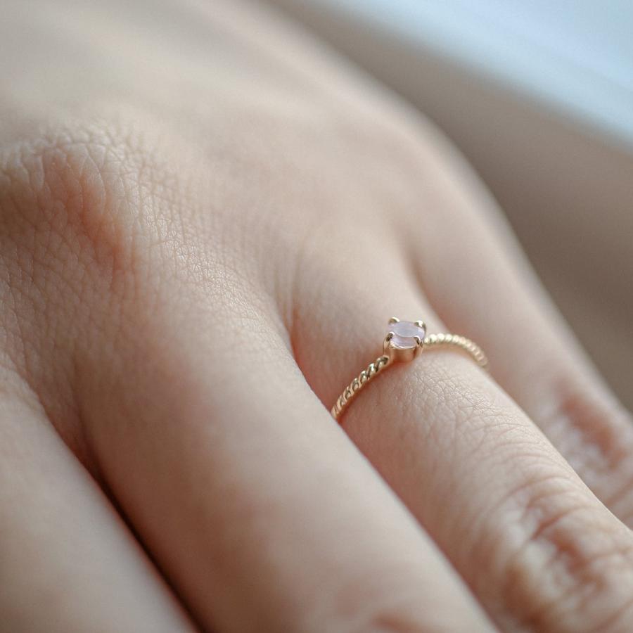 cococaru（ココカル） 天然石 エメラルド リング 5月誕生石 k10