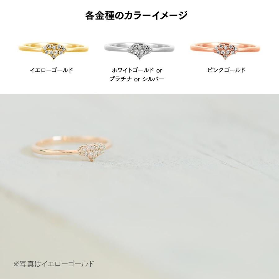 指輪 ダイヤモンド リング レディース シンプル ハート プラチナ 天然ダイヤモンド ファッションリング 日本製 おしゃれ プレゼント ギフト クリスマス 卒業式の画像