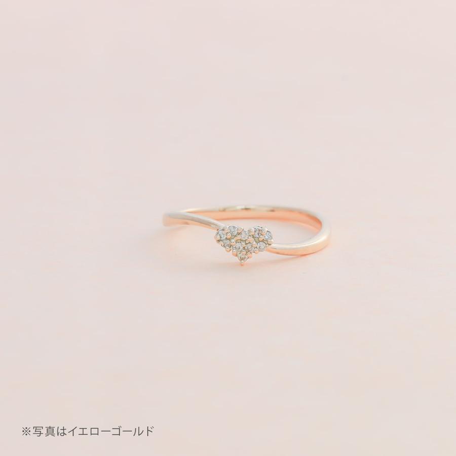 指輪 ダイヤモンド リング レディース シンプル ハート プラチナ 天然ダイヤモンド ファッションリング 日本製 おしゃれ プレゼント ギフト クリスマス 卒業式の画像