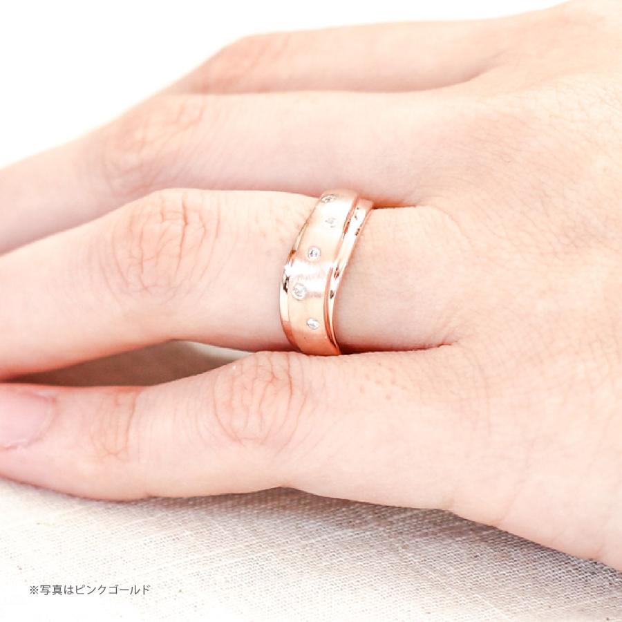 指輪 ダイヤモンド リング レディース シンプル k10 イエローゴールド ホワイトゴールド ピンクゴールド ファッション 天然ダイヤモンド 日本製 プレゼントの画像