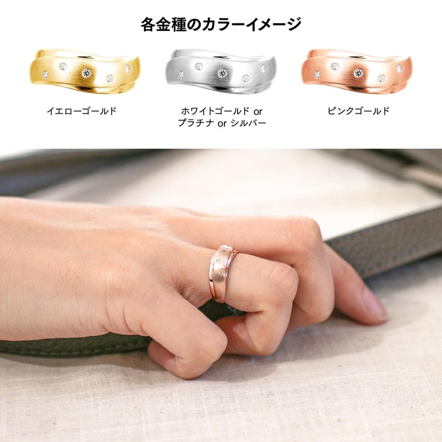 指輪 ダイヤモンド リング レディース シンプル k10 イエローゴールド ホワイトゴールド ピンクゴールド ファッション 天然ダイヤモンド 日本製 プレゼントの画像